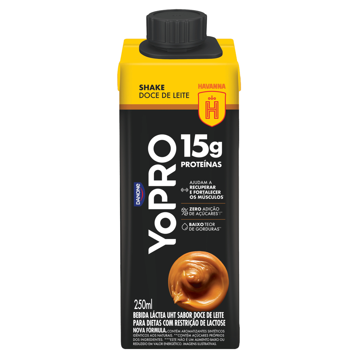 Bebida Láctea Proteica Yopro 15g Doce de Leite Zero Lactose Shake 250ml
